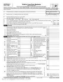 Free IRS Schedule C 1040 PDF Template