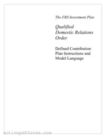 Free Qdro PDF Template