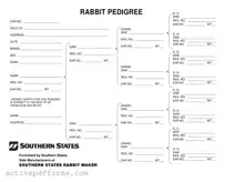 Free Rabbit Pedigree PDF Template