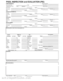 Free Swimming Pool Inspection PDF Template
