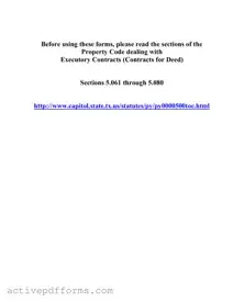 Free Texas Contract For Deed PDF Template