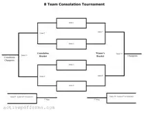 Free Tournament Consolation Bracket PDF Template