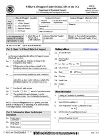 Free USCIS I-864 PDF Template