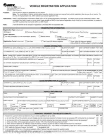 Free Virginia Dmv Registration PDF Template