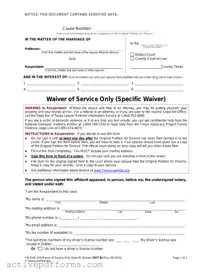 Free Waiver Service PDF Template