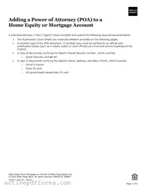 Free Wells Fargo Power of Attorney PDF Template