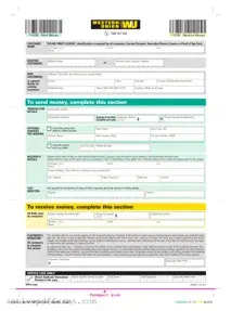 Free Western Union PDF Template