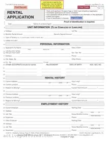 Free Wisconsin Rental Application PDF Template