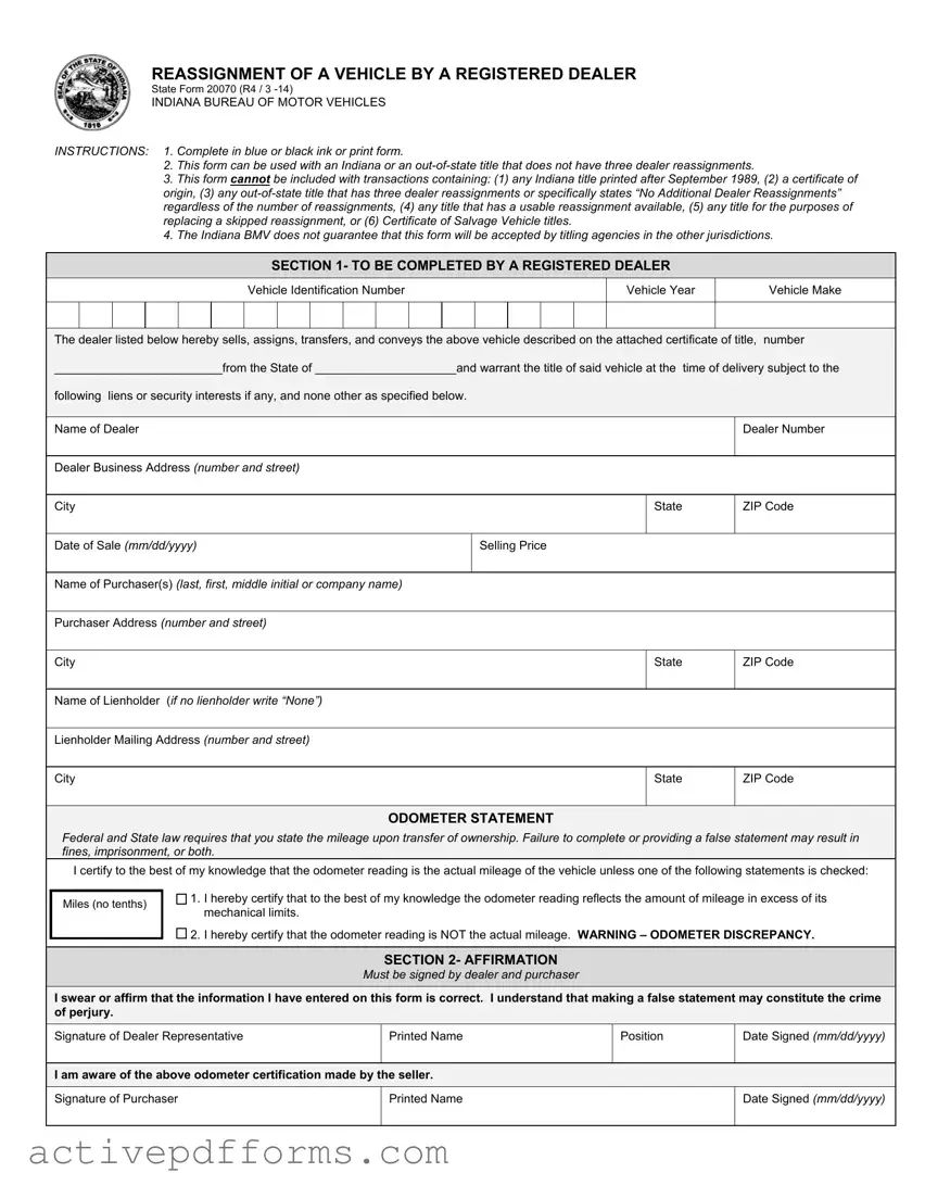 Free State 20070 PDF Template