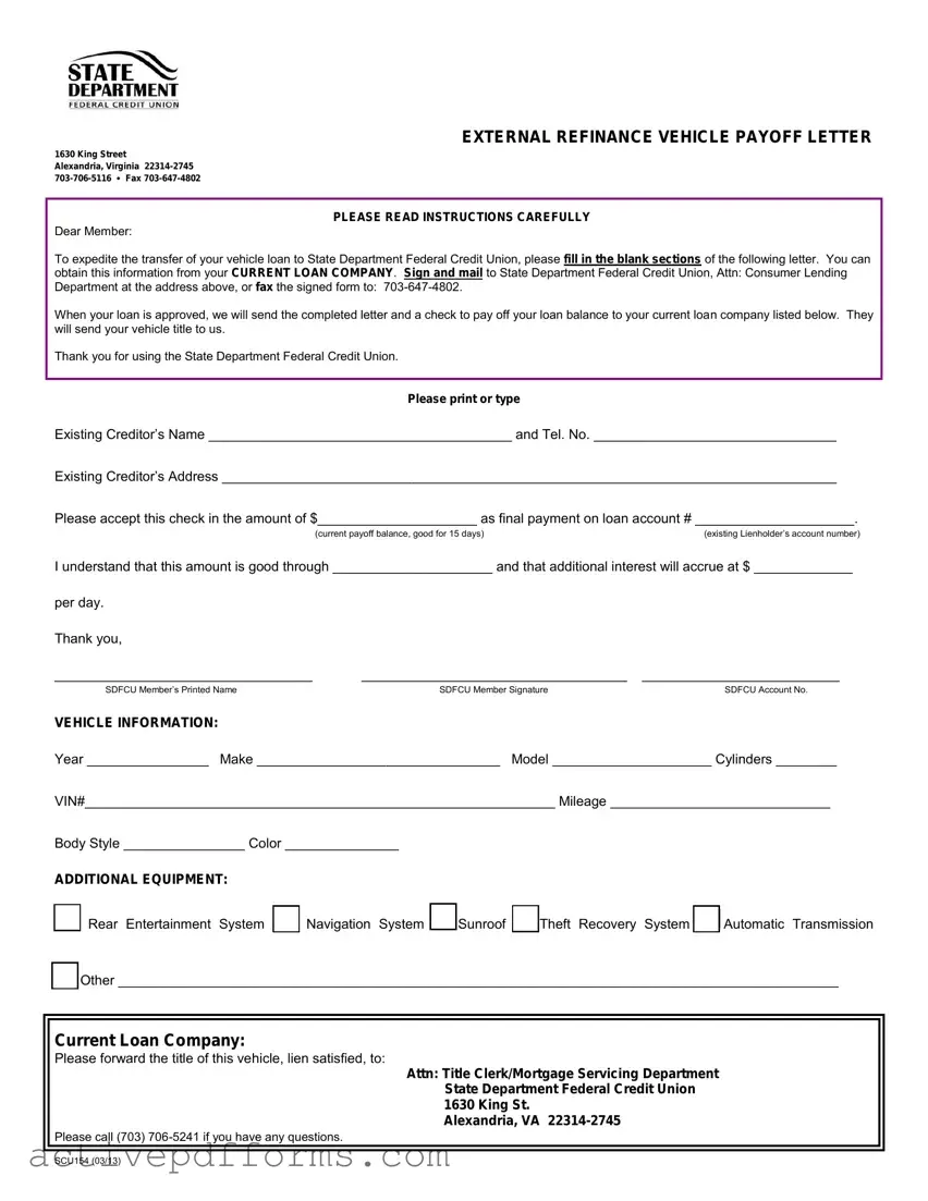 Free Vehicle Payoff Sample Letter PDF Template